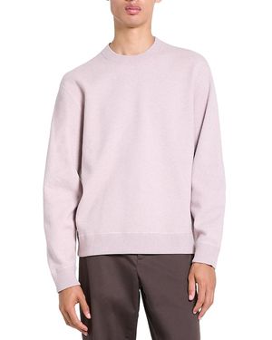 Theory Relaxed Crewneck Sweater - Purple
