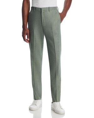 Theory Mayer Linen & Wool Slim Fit Suit Pants - Green