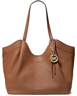 Michael Kors Nolita Large East/West Leather Tote - Brown