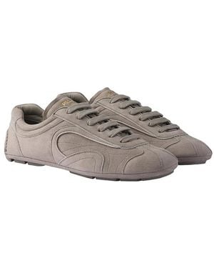 Prada Montecarlo Re-Edition 2005 Suede Sneakers - Gray