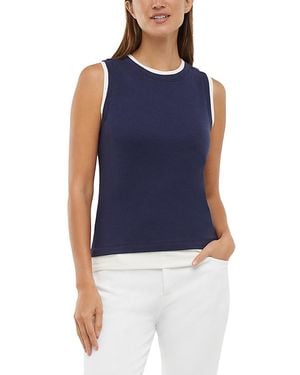Three Dots Veronica Tank - Blue