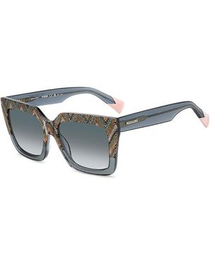Missoni Gradient Rectangular Sunglasses, 55Mm - Gray