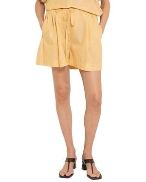 Another Tomorrow Voile Drawcord Short - Yellow