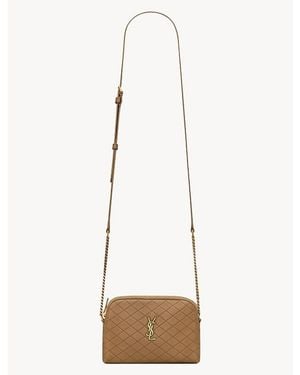 Saint Laurent Gaby Zipped Pouch - Natural