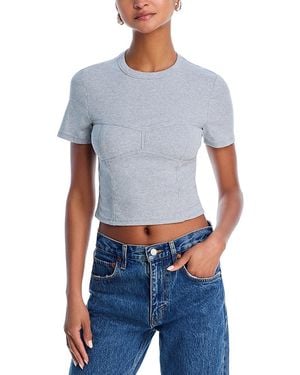 Aqua Bodice Structure Tee - Blue