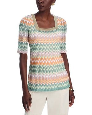 Misook Square Neck Tunic - Multicolor