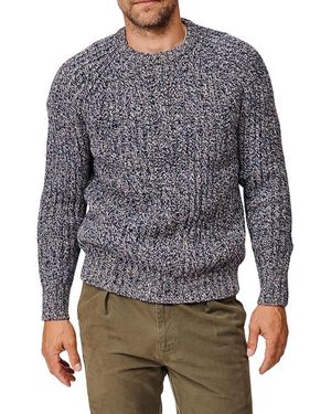 aubi Gunby Rib Crew Neck Sweater - Gray