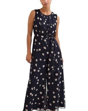 Phase Eight Maxine Spot Jumpsuit - Blue