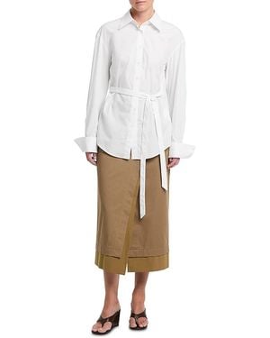Twp The Night We Met Cotton Belted Shirt - White
