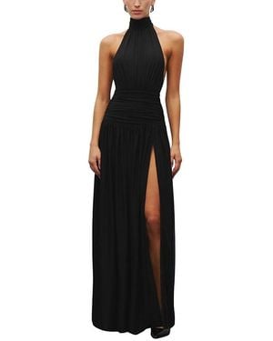 HEIRESS BEVERLY HILLS The Halter Slit Gown - Black