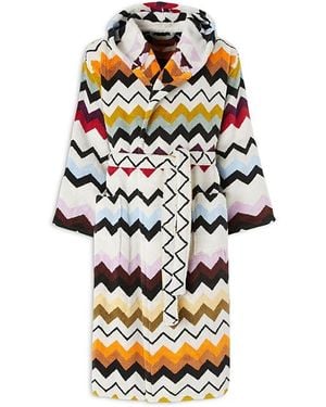 Missoni Murrina Cotton Hooded Bathrobe - White