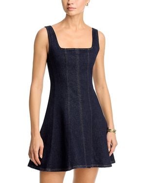 PAIGE Perla Denim Minidress - Blue