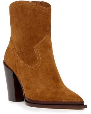 PAIGE Posey Suede Ankle Boots - Brown