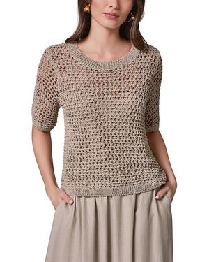 Donna Karan Weekend Donna Karan Open Stitch Sweater - Brown