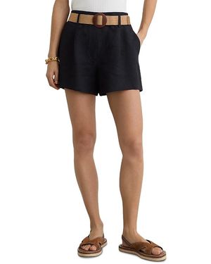 Reiss Matilda Pleated Shorts - Black