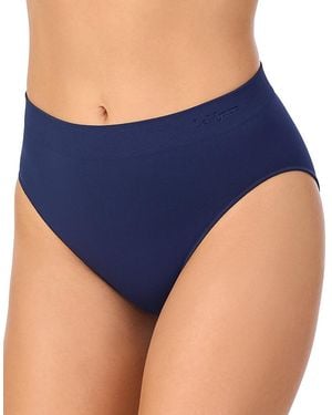 Le Mystere Seamless Comfort Hi Cut Brief - Blue