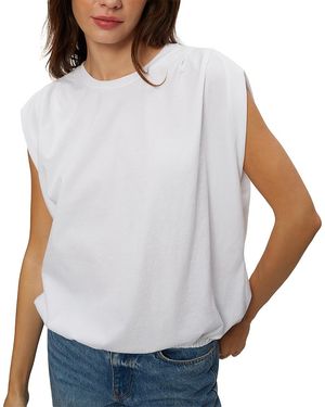 Michael Stars Luca Bubble Tee - White