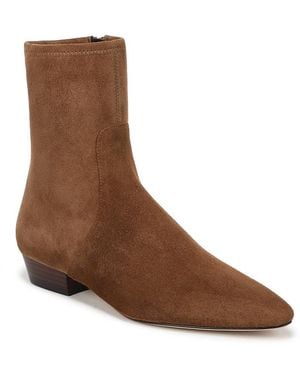 Veronica Beard Glinda Zip Up Boots - Brown