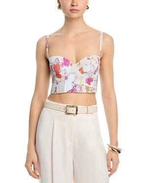 L'Agence Sonya Bralette Top - White