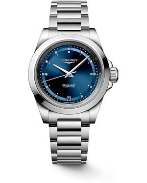Longines Conquest Watch, 34Mm - Blue