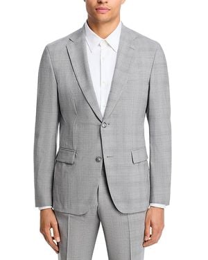 BOSS H-Huge Tonal Plaid Stretch Wool Slim Fit Suit - Gray