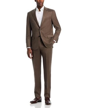 Hart Schaffner Marx New York Fit Solid Suit - Brown
