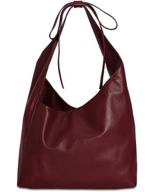 Reformation Medium Vittoria Leather Tote Bag - Red