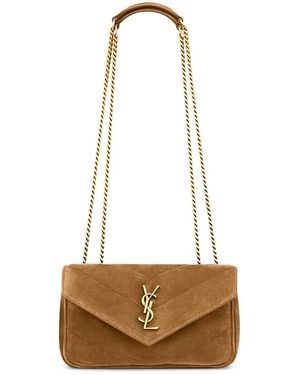 Saint Laurent Loulou Mini Bag - White