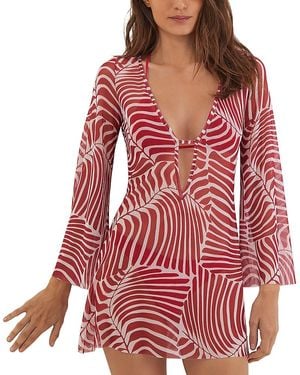 ViX Vix Ginga Lidi Sheer Swim Cover-Up - Red