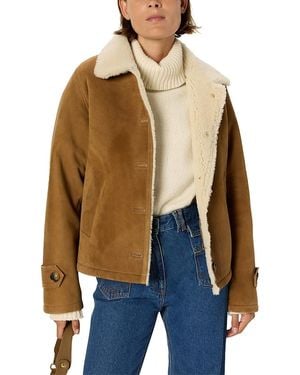 Gerard Darel Nathalie Leather Jacket - Blue