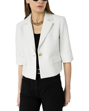 Gerard Darel Tracy Textured Blazer - White