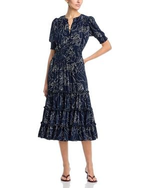 green emerald velvet dress T Tahari Draped Fit & Flare Dress, Size 8