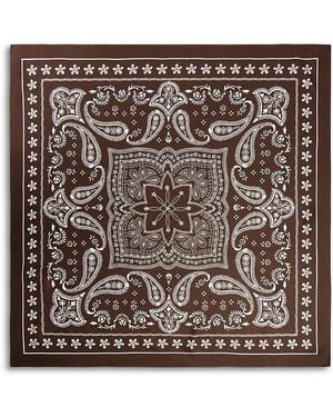 Sandro Bandana Getaway Silk Scarf - Metallic