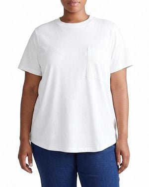 UNIVERSAL STANDARD Plus Garcon Tee - White
