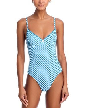 Solid & Striped The Taylor One Piece Swimsuit - Blue