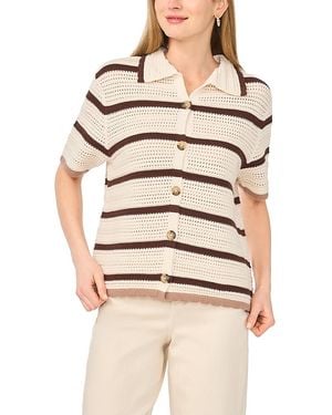 1.STATE Openwork Sweater Shirt - Natural
