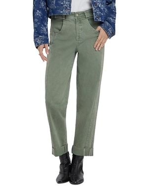 NYDJ Kasey High Rise Stovepipe Ankle Jeans - Green