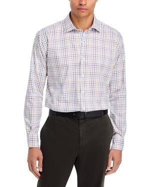 Peter Millar North Coast Crown Lite Cotton Stretch Sport Shirt - White