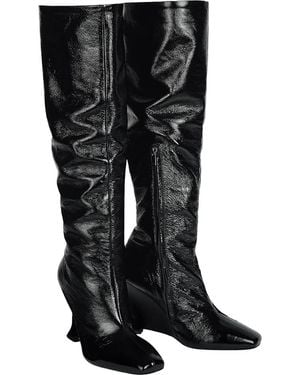 Balmain Wedge Boots - Black