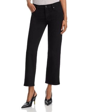 FRAME The Cigarette Low Rise Jeans - Black