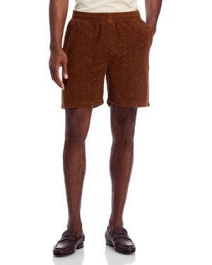 John Varvatos Yeager Terry Towel Shorts - Brown