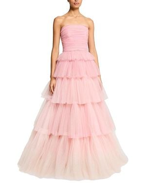 Jenny Packham Adore Tiered Bow Gown - Pink