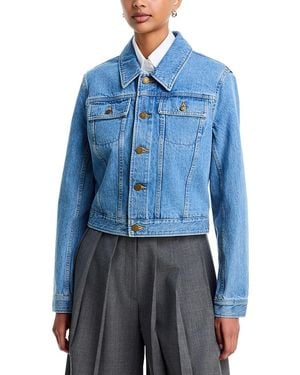 Thom Browne Cotton Trucker Jacket - Blue