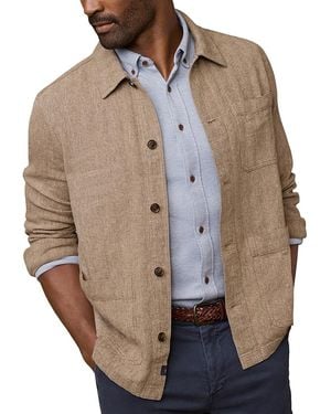 Faherty Herringbone Studio Jacket - Natural