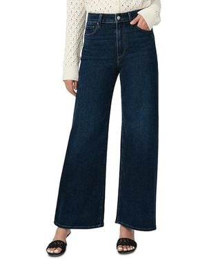 PAIGE Anessa 28' High Rise Wide Leg Petite Jeans - Blue