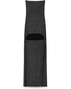Alexander Wang High/Low Strapless Dress - Black