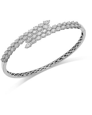 Bloomingdale's Fine Collection Luxe Collection Diamond Bypass Bracelet - White