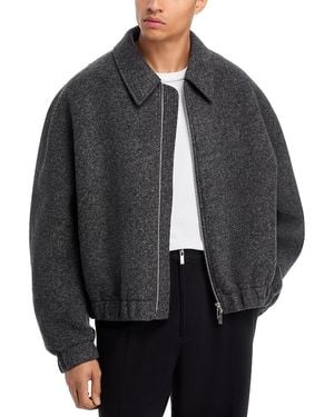 Helmut Lang Shell Relaxed Fit Bomber Jacket - Black