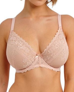 Freya Quinn Underwire Plunge Bra - Natural