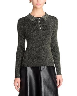 Tahari Polo Collar Jumper - Black